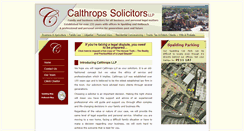 Desktop Screenshot of calthrops.co.uk