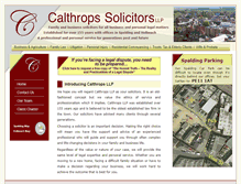 Tablet Screenshot of calthrops.co.uk